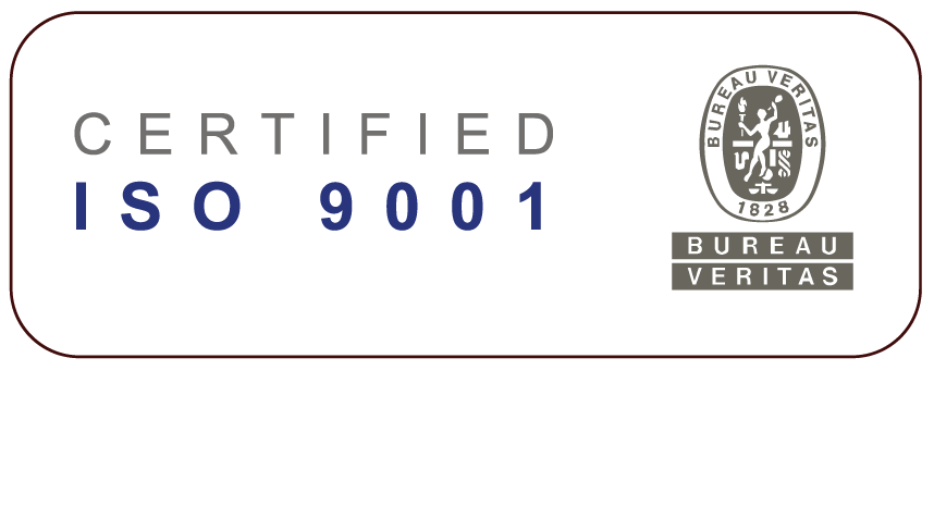 Certified ISO 9001 — Bureau Veritas